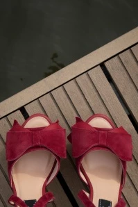 Yvonne Saint Tropez Platform Pumps In Fiery Red 5 Yvonne Saint Tropez Platform Pumps In Fiery Red - Image 3