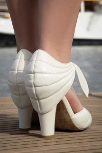 June Portofino Pumps In Cream 6 June Portofino Pumps In Cream - Image 4