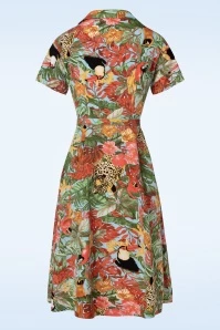 Wild Parrot Swing Dress In Multi 6 Wild Parrot Swing Dress In Multi - Image 4