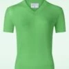 Compania Fantastica Jolie Jumper In Green -King Louie Shop 240174 Compania Fantastica 45019 top green v neck see through 230328 500W category