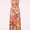 Grecian Groovy Flower Maxi Dress In Multi 2 Grecian Groovy Flower Maxi Dress In Multi -King Louie Shop 240301 Vintage Chic 46483 maxi dress pink orange flowers 230329 501W category