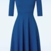 50s Tally Swing Dress In Royal Blue -King Louie Shop 240727 Vintage Chic 44917 Swing Dress Blue 221026 603W category
