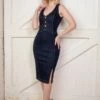 Mary Alice Pencil Dress In Blue