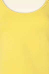 Scoop Swim Top In Yellow 5 Scoop Swim Top In Yellow - Image 3