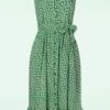 Finola Daisies Dress In Green -King Louie Shop 241229 Pretty Vacant 45185 Alinedress Finola Green Flowers 221208 002 W category