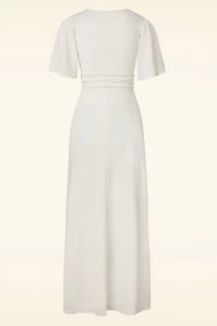 Eleanor Glitter Maxi Dress In Egret 4 Eleanor Glitter Maxi Dress In Egret - Image 2