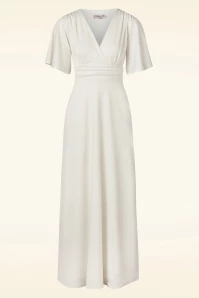 Eleanor Glitter Maxi Dress In Egret 3 Eleanor Glitter Maxi Dress In Egret