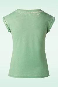 50s Snake Girl T-Shirt In Lake Green 5 50s Snake Girl T-Shirt In Lake Green - Image 3