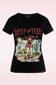 Deep In The Texas T-Shirt In Black