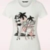 Chi Chi Beach Poodle T-Shirt In White -King Louie Shop 241850 Queen Kerosin 46002 Shirt Damen Basic White 230426 401 category