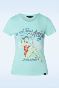 I'm Not Your Angel T-Shirt In Sky Blue
