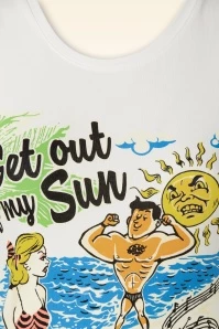 Get Out Of My Sun T-Shirt In White 5 Get Out Of My Sun T-Shirt In White - Image 3