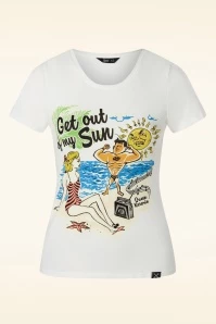 Get Out Of My Sun T-Shirt In White