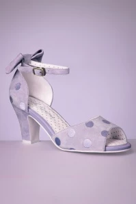 Ava Vogue Suede Pumps In Lilac