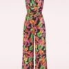 Mahalo Jumpsuit In Black And Multi 2 Mahalo Jumpsuit In Black And Multi -King Louie Shop 242417 Vintage Chic 46477 Jumpsuit Flowers Black Tropical 230512 404W category