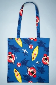 Surfing Tote Bag In Blue