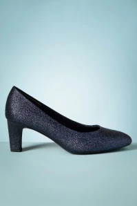 Tamaris Sally Pumps In Navy Glam 3 Tamaris Sally Pumps In Navy Glam