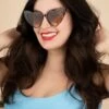 50s Cat Eye Heart Shades In Leopard 2 50s Cat Eye Heart Shades In Leopard -King Louie Shop 242766 Lola Ramona 43771 50s Heart Cat Eye Leopard Brown 230516 403 category