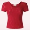 Pernilla Top In Red 2 Pernilla Top In Red -King Louie Shop 242796 vintage chic 48028 top red flowers holes 20230605 504W category