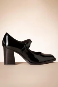 Tamaris Mary Jane Pumps In Black Brush
