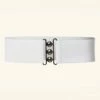Lauren Retro Stretch Belt In White -King Louie Shop 242904 Banned 14719 belt strech belt white 20230607 500W category