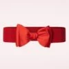 Bella Bow Belt In Red -King Louie Shop 242918 Banned 17874 belt strech bow red 20230607 503W category