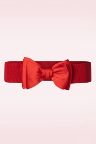 Bella Bow Belt In Red