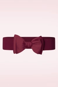 Wow To The Bow Belt In Burgundy