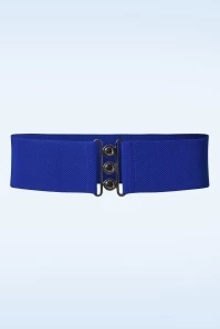 Lauren Vintage Stretch Belt In Royal Blue