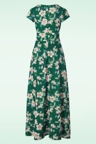 Rinda Floral Maxi Dress In Floral Green 4 Rinda Floral Maxi Dress In Floral Green - Image 2