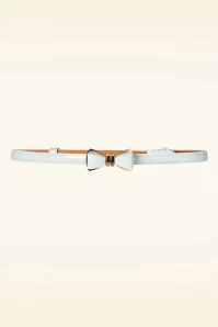 Ocean Avenue Bow Belt In Icy Mint