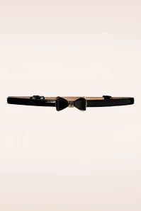 50s Ocean Avenue Bow Belt In Black