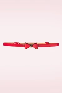 50s Ocean Avenue Bow Belt In Red