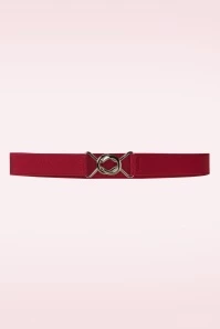 Macha Stretch Belt In Red