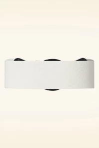 Corinne Elastic Belt In White 4 Corinne Elastic Belt In White - Image 2