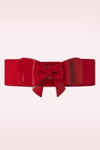 Play It Right Bow Belt In Red