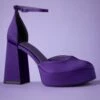 Tamaris Sabrina Satin Platform Pumps In Purple -King Louie Shop 243348 Tamaris 46833 Pump Tstrap Purple 230703 416 category