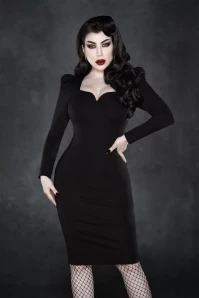 Femme Fatal Dress In Black