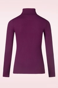King Louie Rollneck Rib Top In Caspia Purple 6 King Louie Rollneck Rib Top In Caspia Purple - Image 4