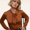 King Louie Amalia Top In Cognac Orange -King Louie Shop 243519 king louie 47019 Amalia top Ecovero Cognac 20230524 021L bewerkt category