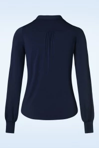 King Louie Carina Blouse In Evening Blue 6 King Louie Carina Blouse In Evening Blue - Image 4