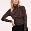 King Louie Rolla Stripe Rollneck Top In Umbre -King Louie Shop 243561 King Louie 46916 Top Rollneck Rolla Stripe Umbre 020L category