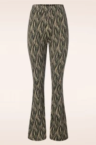 King Louie Victory Border Flared Pants In Blue