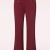 King Louie Sally Broadway Pants In Cabernet Red -King Louie Shop 243613 King Louie 46954 Pants Sally Broadway Carbernet Red 230501 404W category