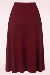 King Louie Juno Milano Crepe Skirt In Cabernet Red 6 King Louie Juno Milano Crepe Skirt In Cabernet Red - Image 4