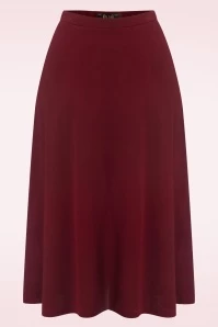 King Louie Juno Milano Crepe Skirt In Cabernet Red 3 King Louie Juno Milano Crepe Skirt In Cabernet Red