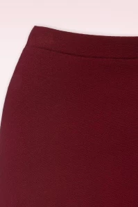 King Louie Juno Milano Crepe Skirt In Cabernet Red 5 King Louie Juno Milano Crepe Skirt In Cabernet Red - Image 3