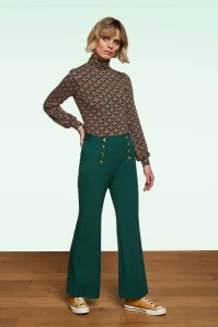 King Louie Sally Broadway Pants In Pine Green