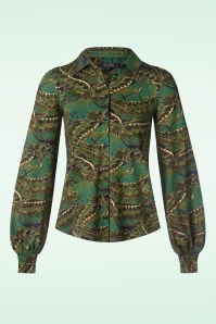 King Louie Maisie Venus Blouse In Blue 5 King Louie Maisie Venus Blouse In Blue - Image 3