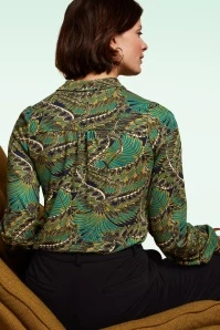 King Louie Maisie Venus Blouse In Blue 4 King Louie Maisie Venus Blouse In Blue - Image 2